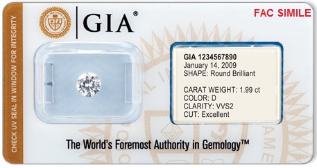 Diamante 0.31 CARATI - Taglio Rotondo GIA n° 2176769271 - Click Image to Close