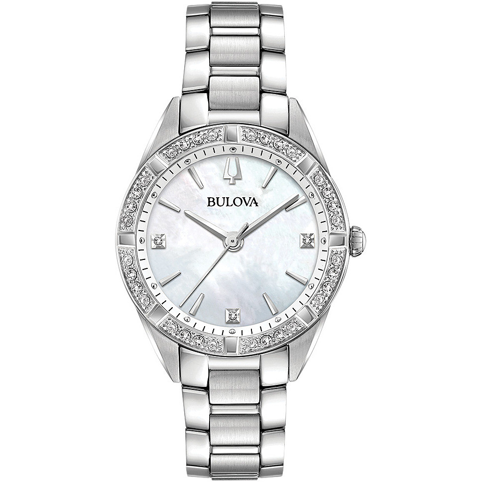 orologio solo tempo donna Bulova Diamonds 96R228 - Click Image to Close