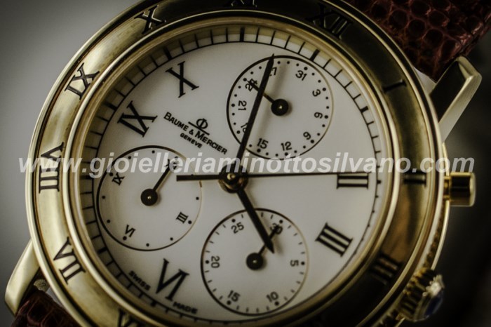 Rarissimo Cronografo donna Baume & Mercier in Oro 18 kt MOA06374 - Click Image to Close